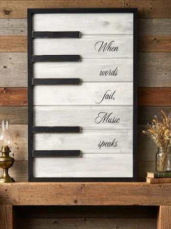 For Music Lovers🎹Handcrafted Piano Key Wall Art-Music Decor🍁