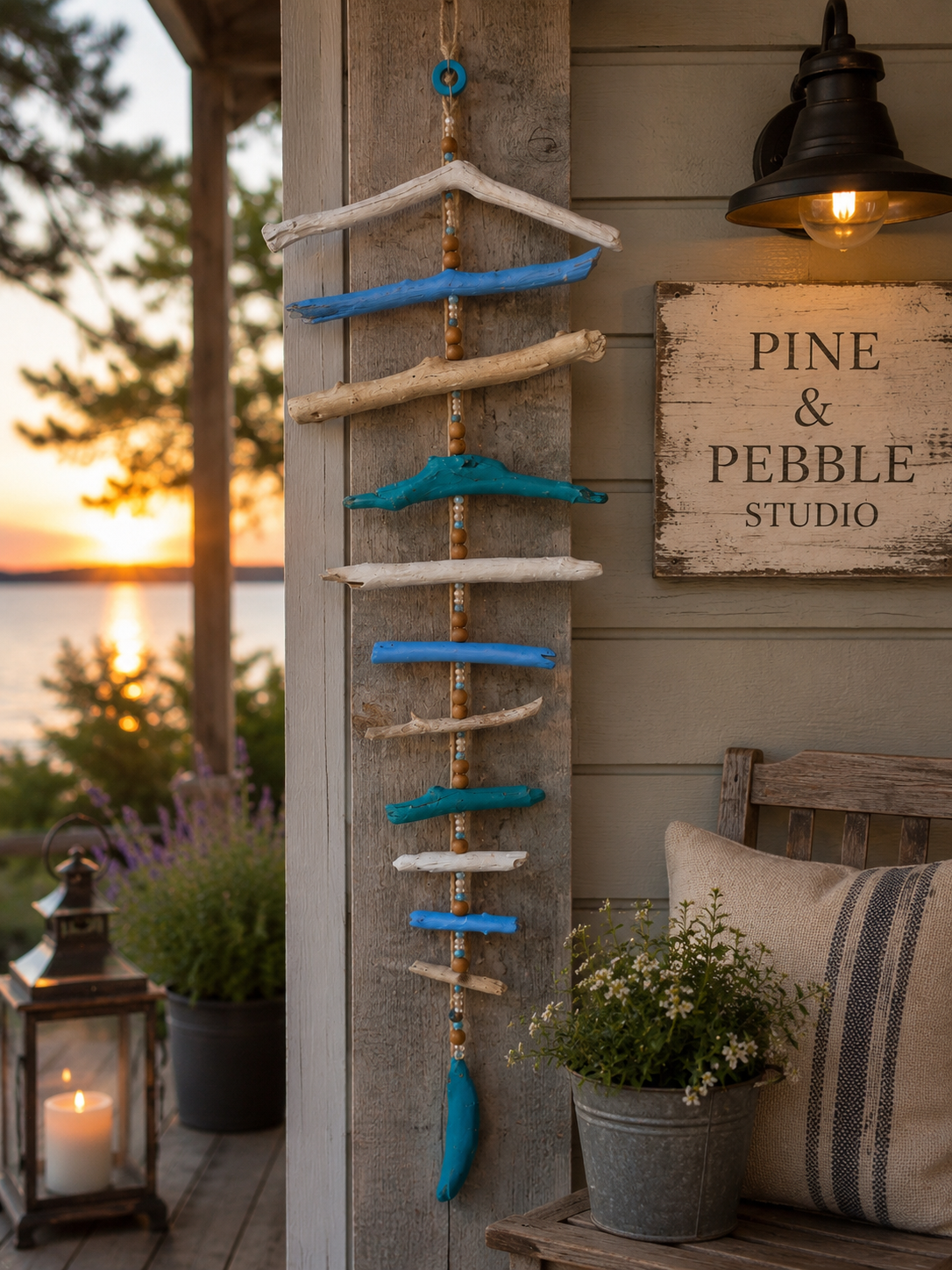Driftwood Painted Wind Chime