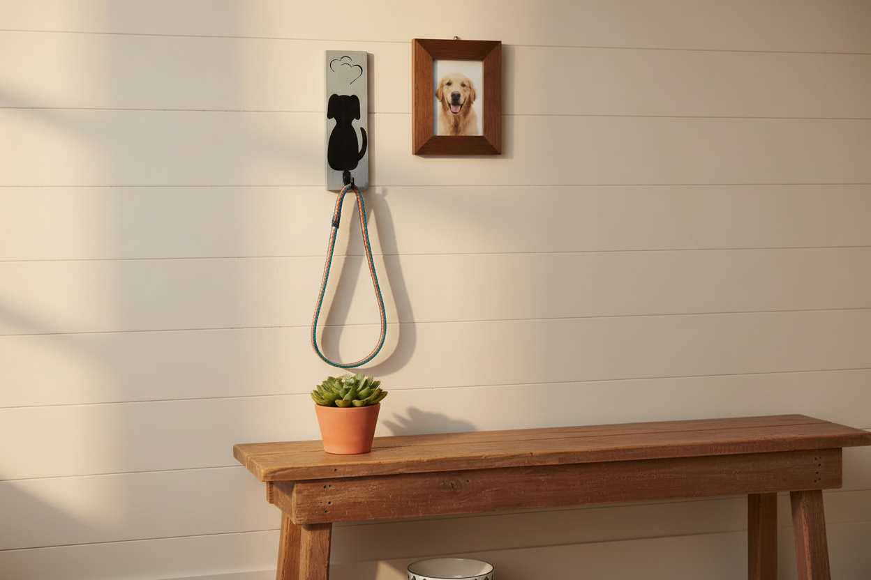Dog Leash Hook - Farmhouse Entryway