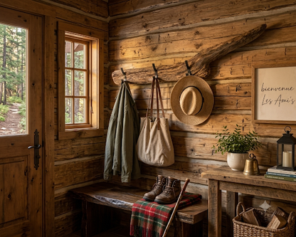 Stained Driftwood Coat Hook