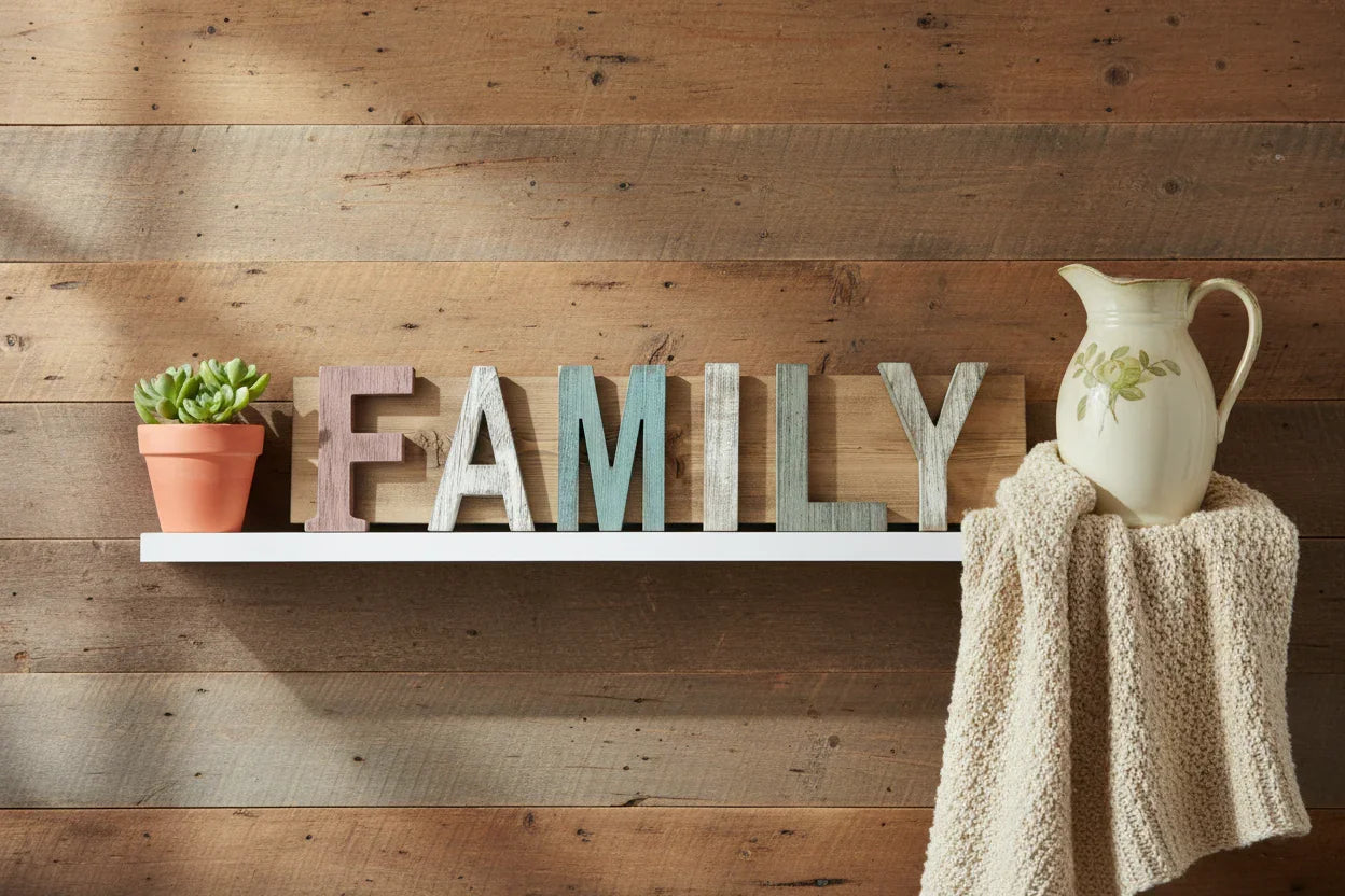 Handcrafted Family Wood Sign | Rustic Home Decor