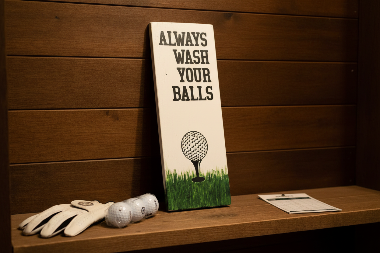 Always Wash Your Balls - Man Cave