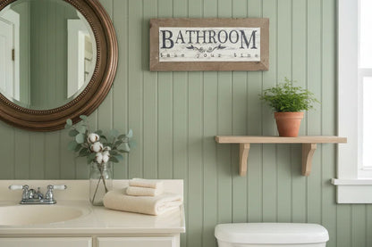 Bathroom Sign Lifestyle Image