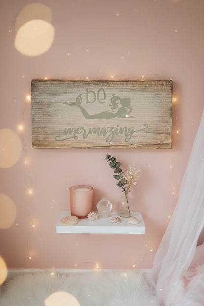 Be Mermazing - girly blush bedroom scene