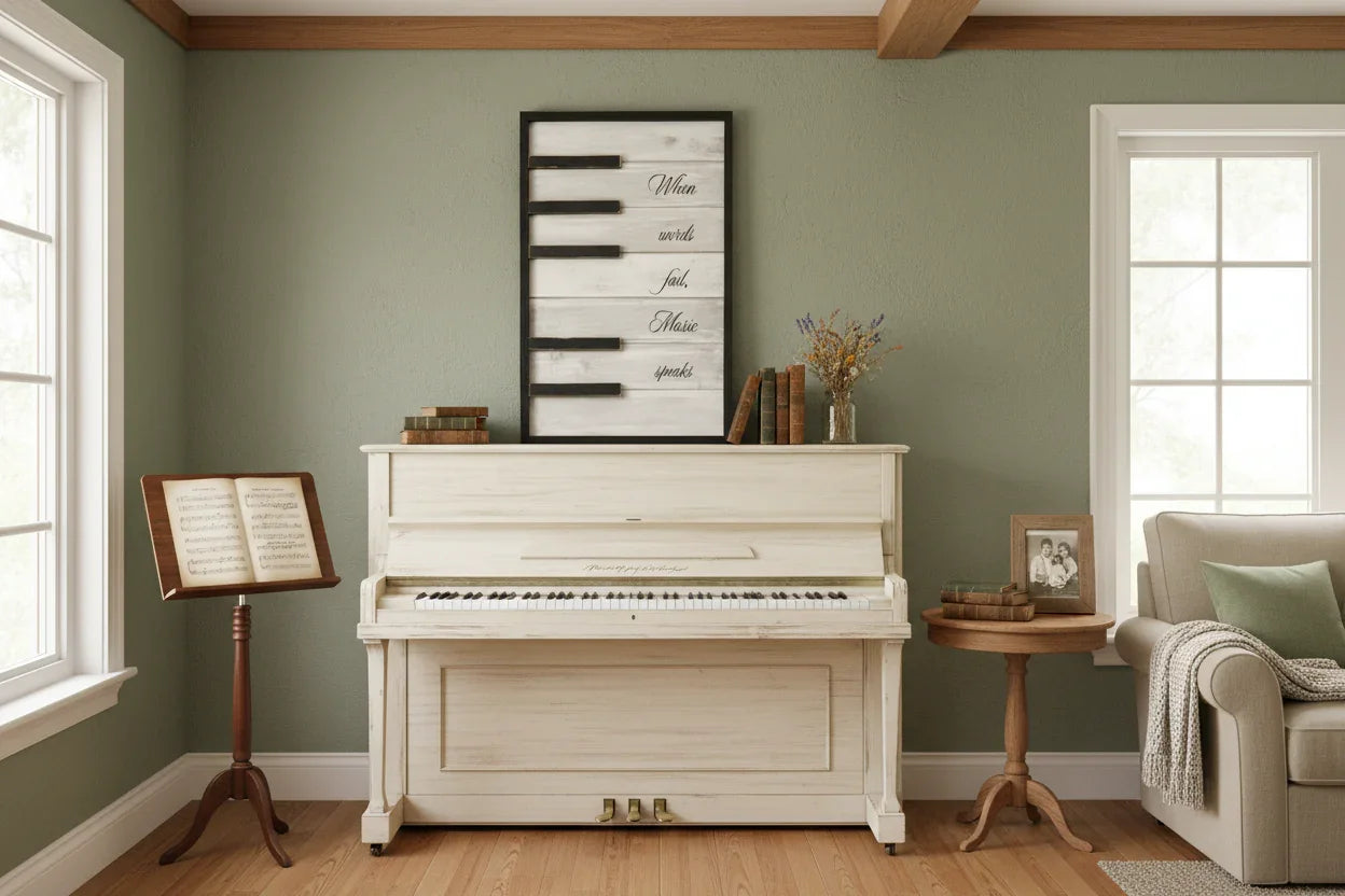 Beautiful Piano Key Board Sign lifestyle image