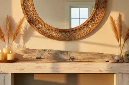 Blue Heron Coastal Driftwood Art – Lifestyle