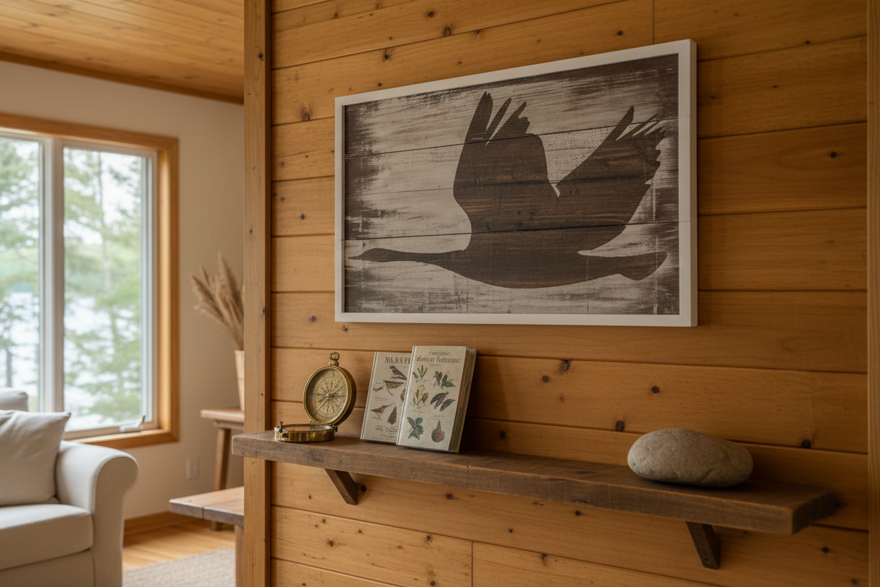 Canadian Goose - Cottage Wall Shelf