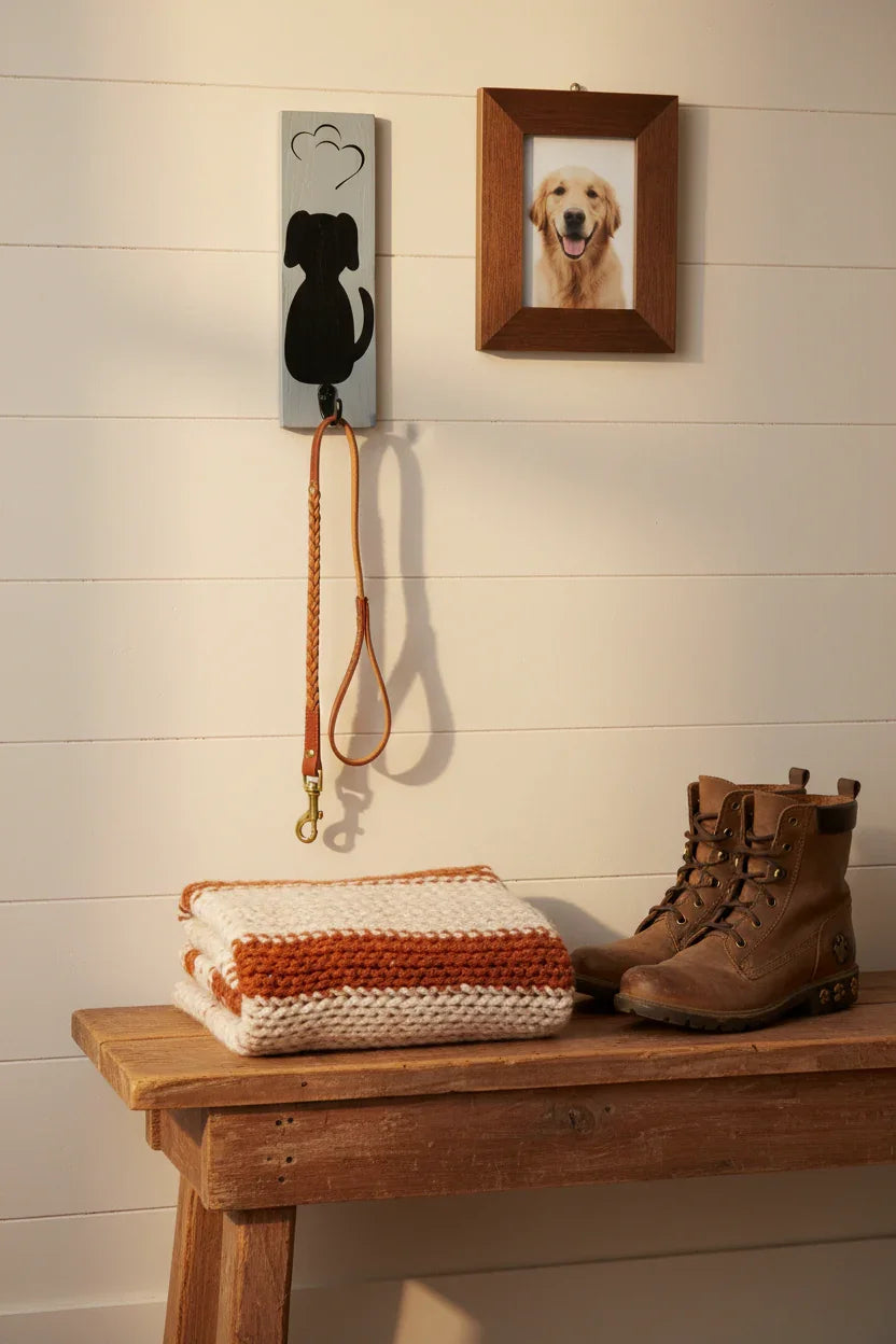Dog Leash Hook - farmhouse entryway