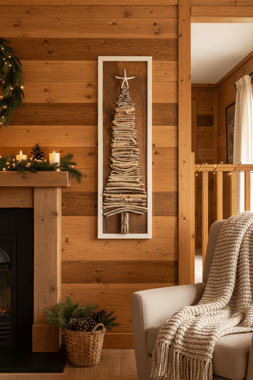 Driftwood Christmas Tree Sign — Lifestyle