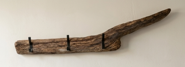Stained Driftwood Coat Hook
