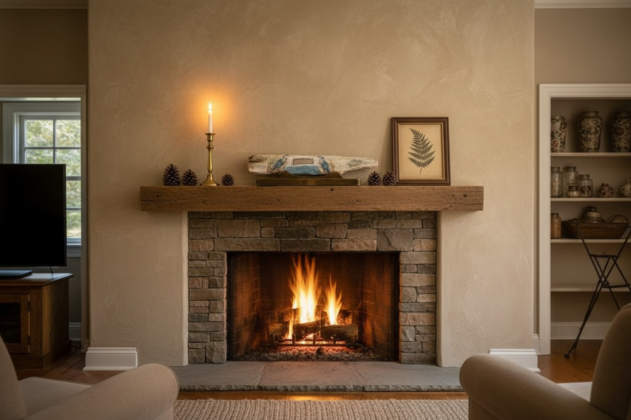 Gather - Fireplace Mantel