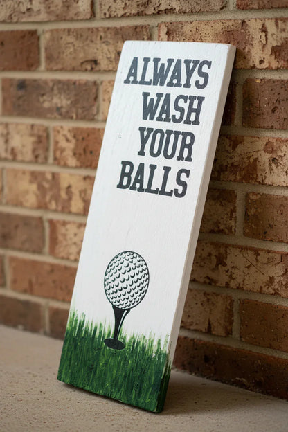 Golf sign - close up product shot