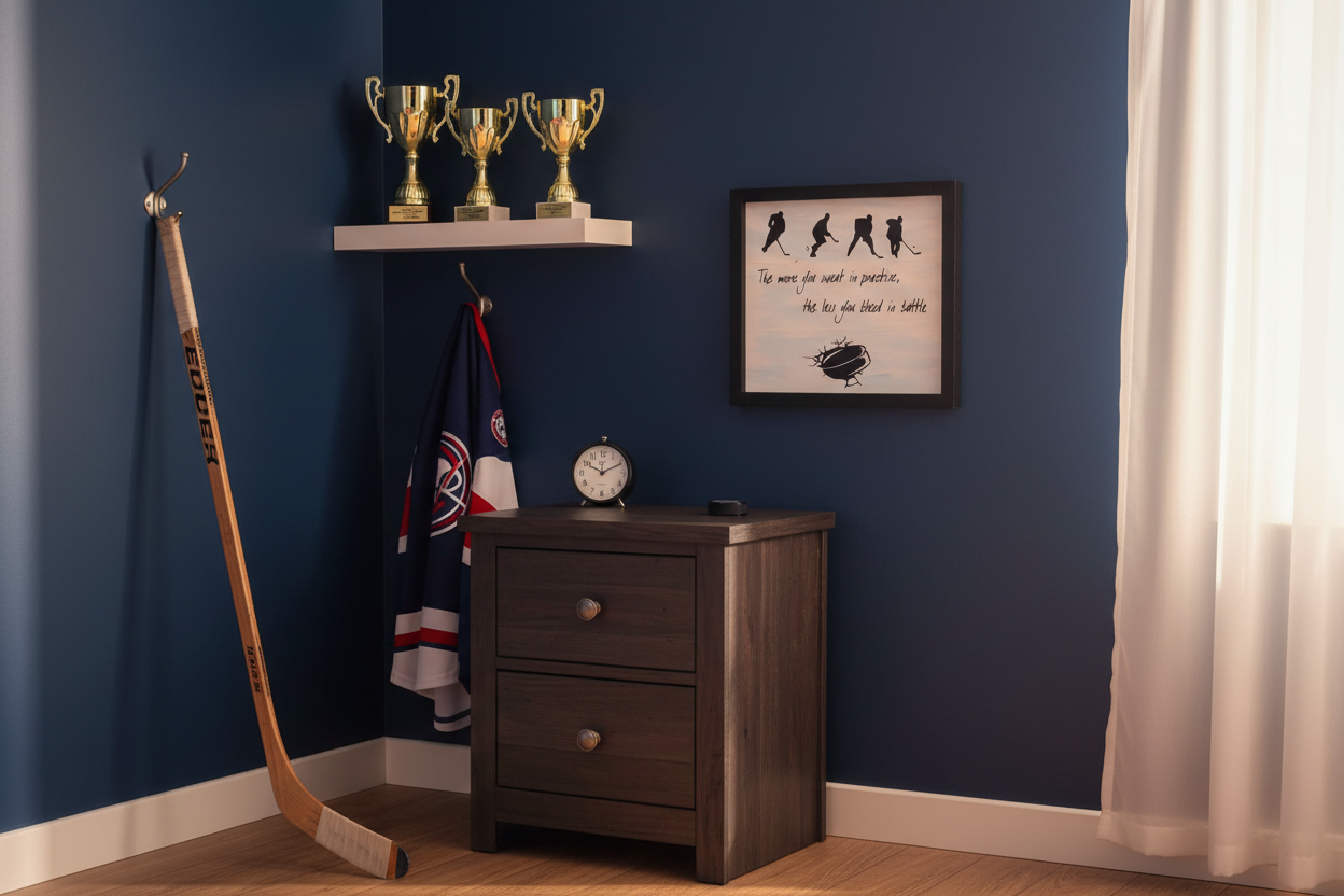 Hockey sign - child's hockey bedroom