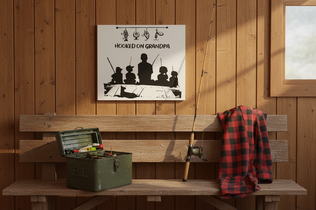 Hooked on Grandpa - Cottage Wall
