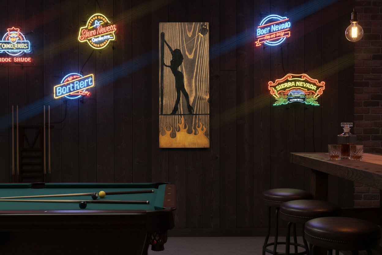 Hot Stuff — Man Cave Setting