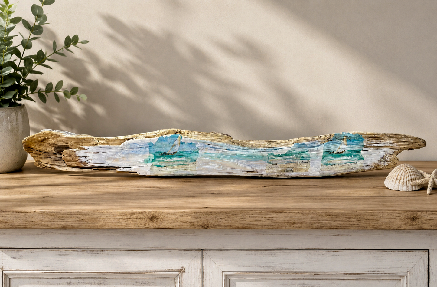 Painted Driftwood Georgian Bay Art