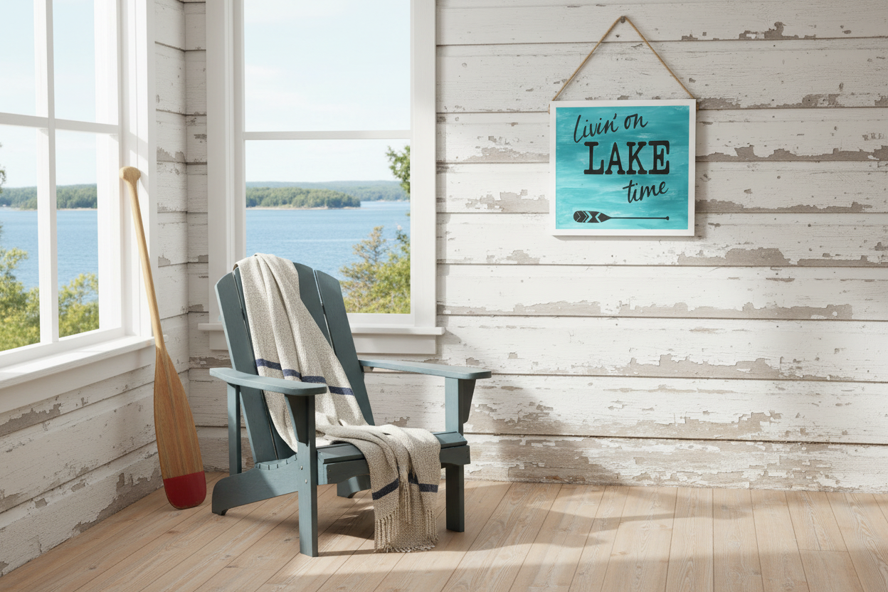 Livin' on Lake Time - Cottage Living Room