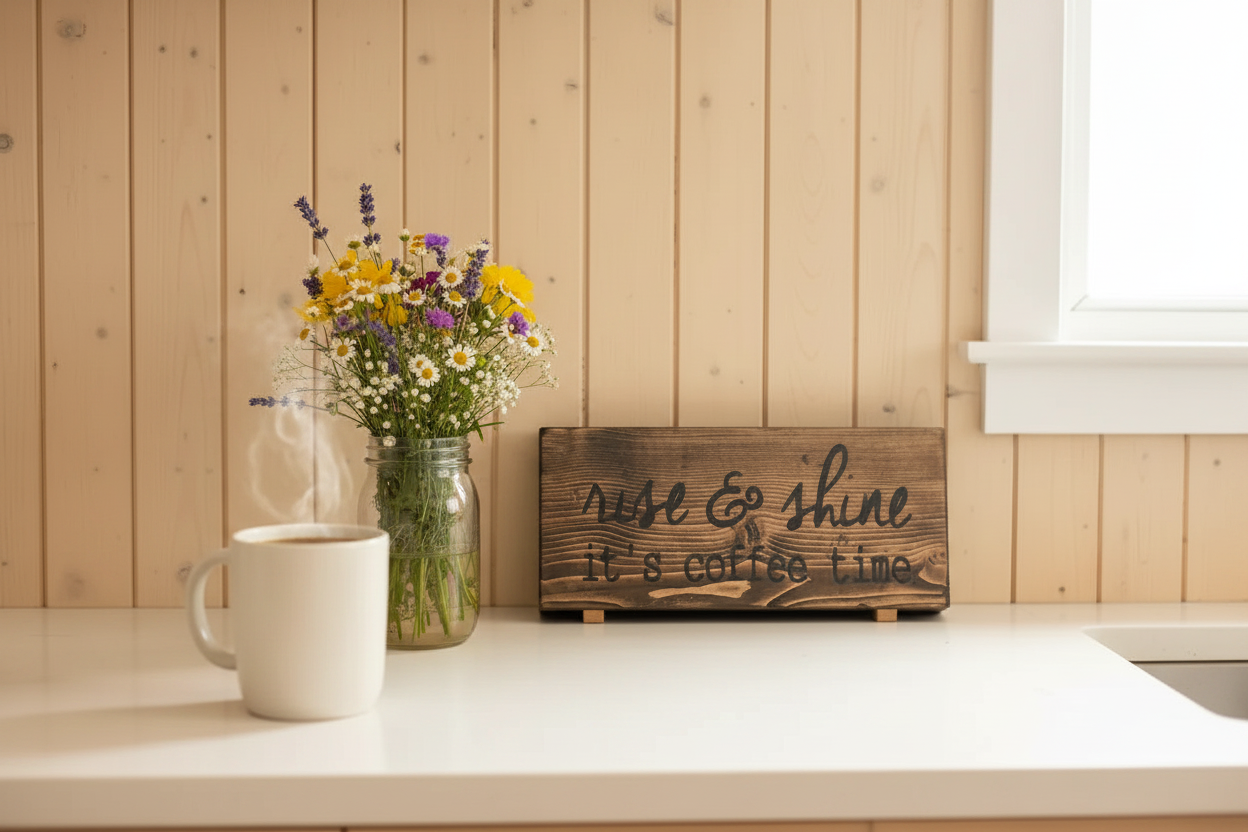 Rise & Shine - Counter Block with Feet