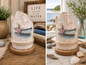Driftwood Rowboat Decoupage Sculpture