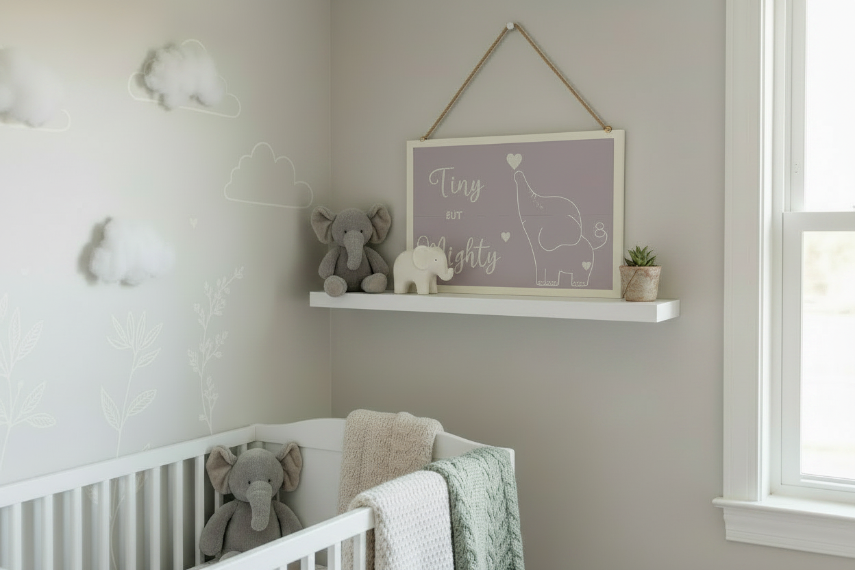 Tiny But Mighty - Nursery Shelf